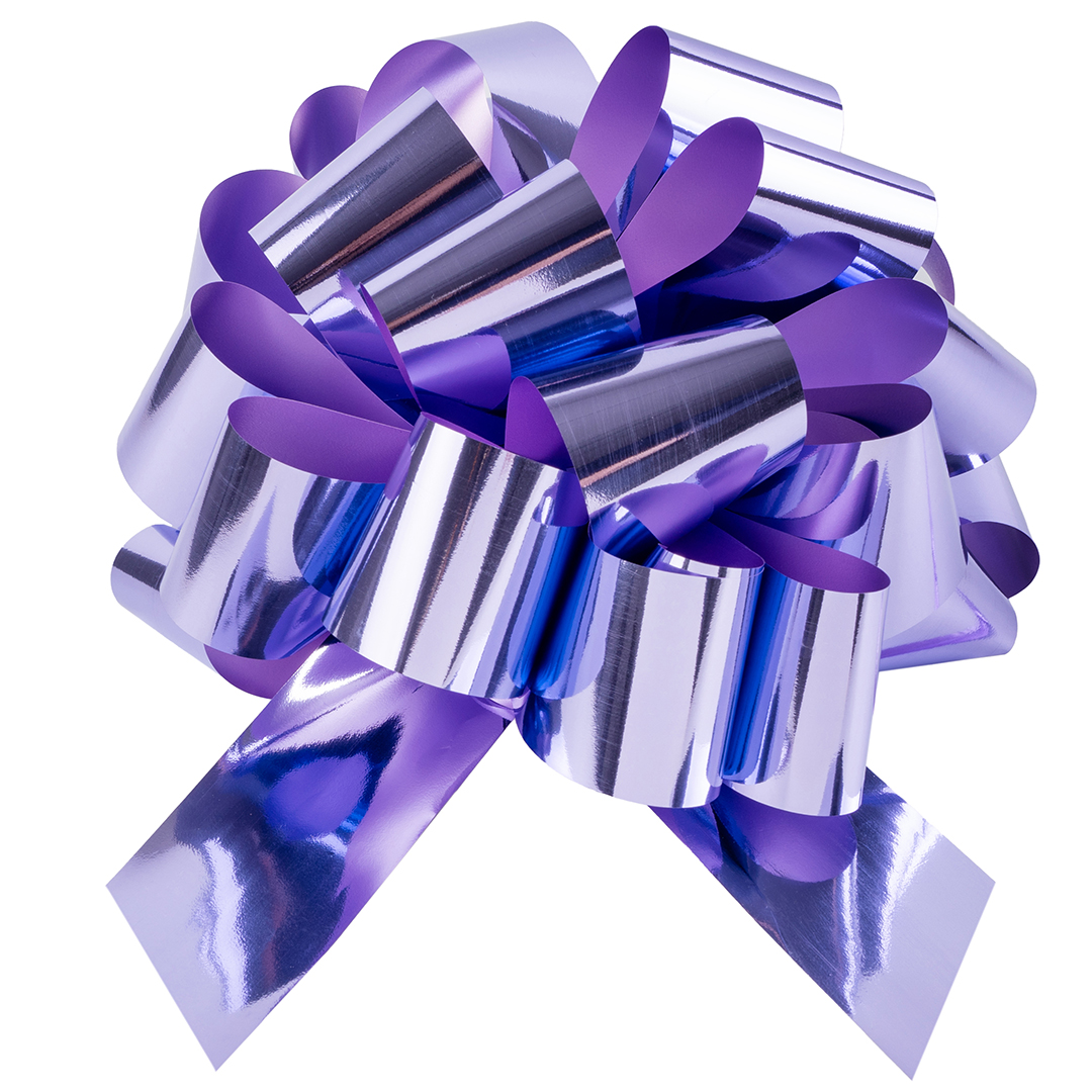 Бант Шар, Лаванда, Металлик, 36 см, 1 шт. в упак. 