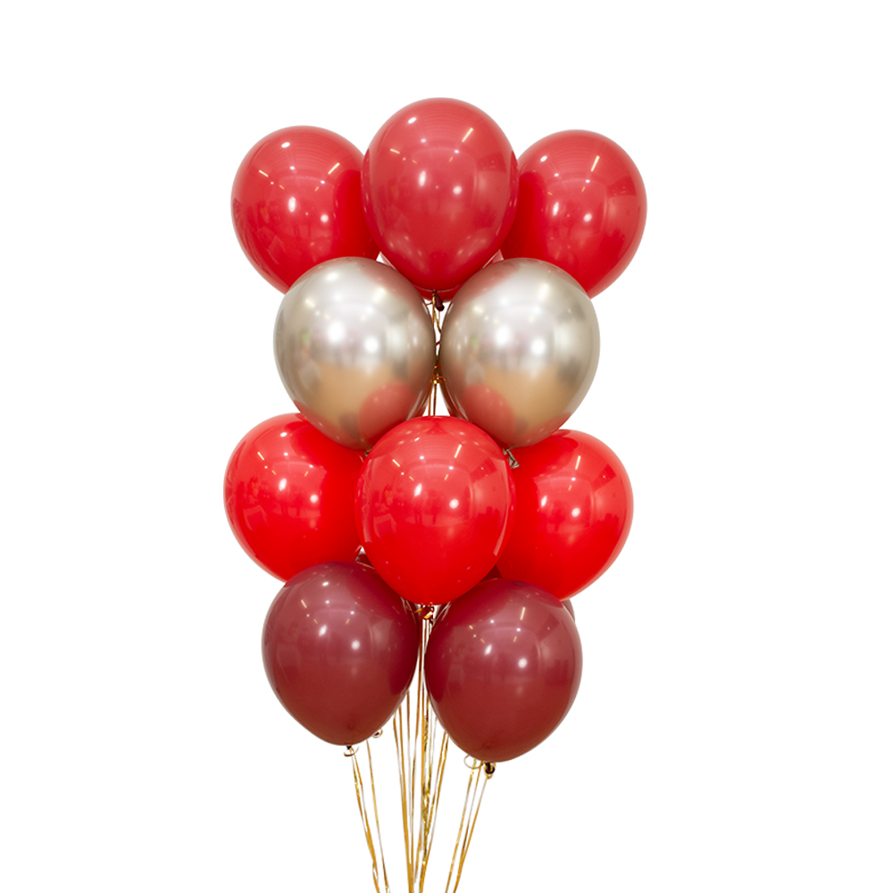 Шар (12''/30 см), Королевский красный (016), пастель, 12 шт.