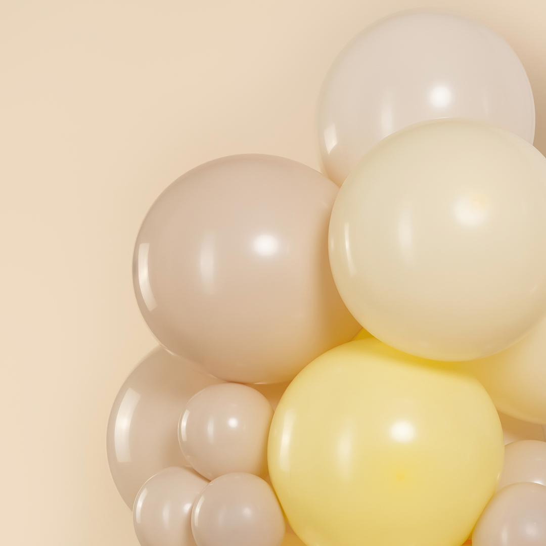 Шар (12''/30 см), Светло-желтый, макарунс, 100 шт.