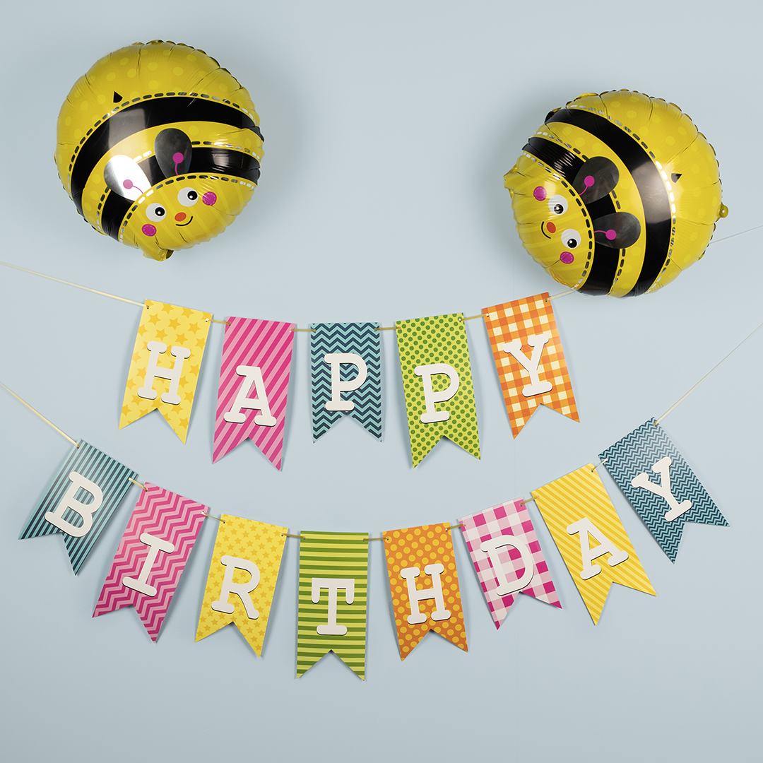 Шар (18''/46 см) Круг, Пчелка, 1 шт.