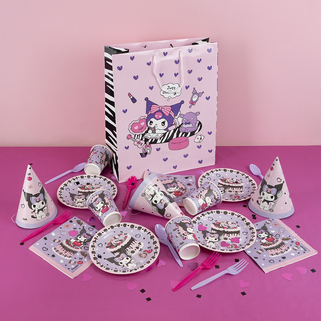 Стаканы (250 мл) Kuromi, 6 шт.