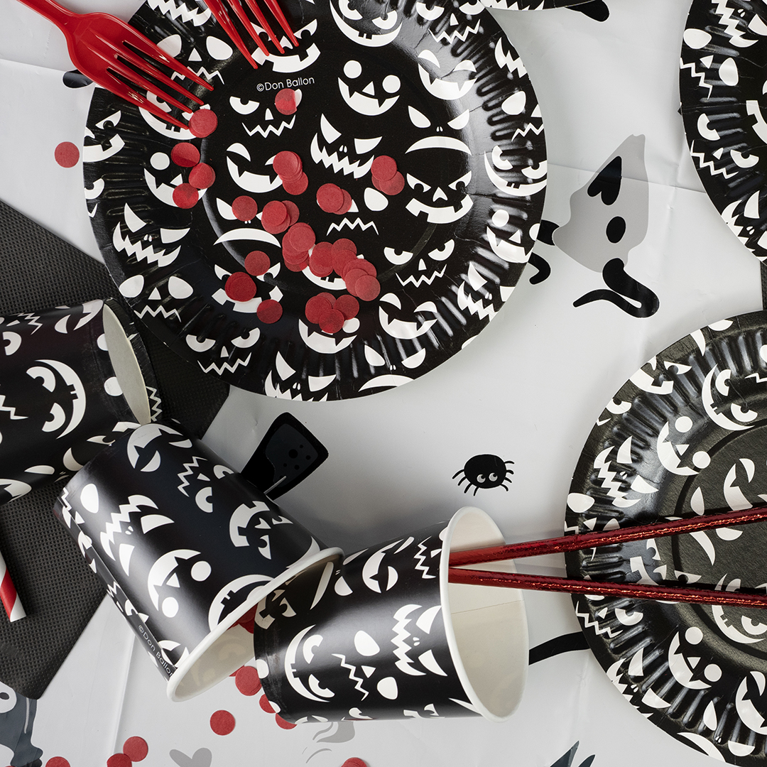 Стаканы (250 мл) Хэллоуин, Черный, 6 шт.