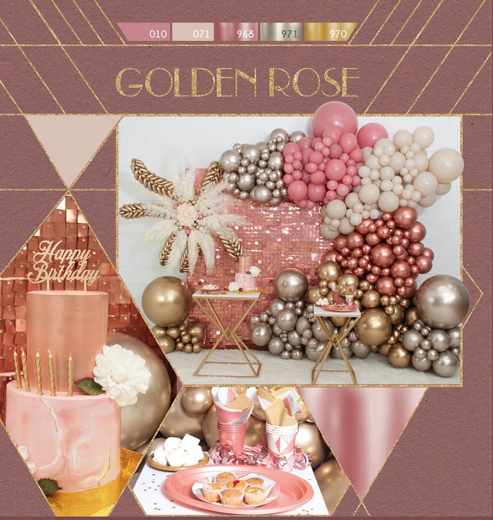 Шар (5''/13 см), Розовое дерево (010), пастель, 100 шт.