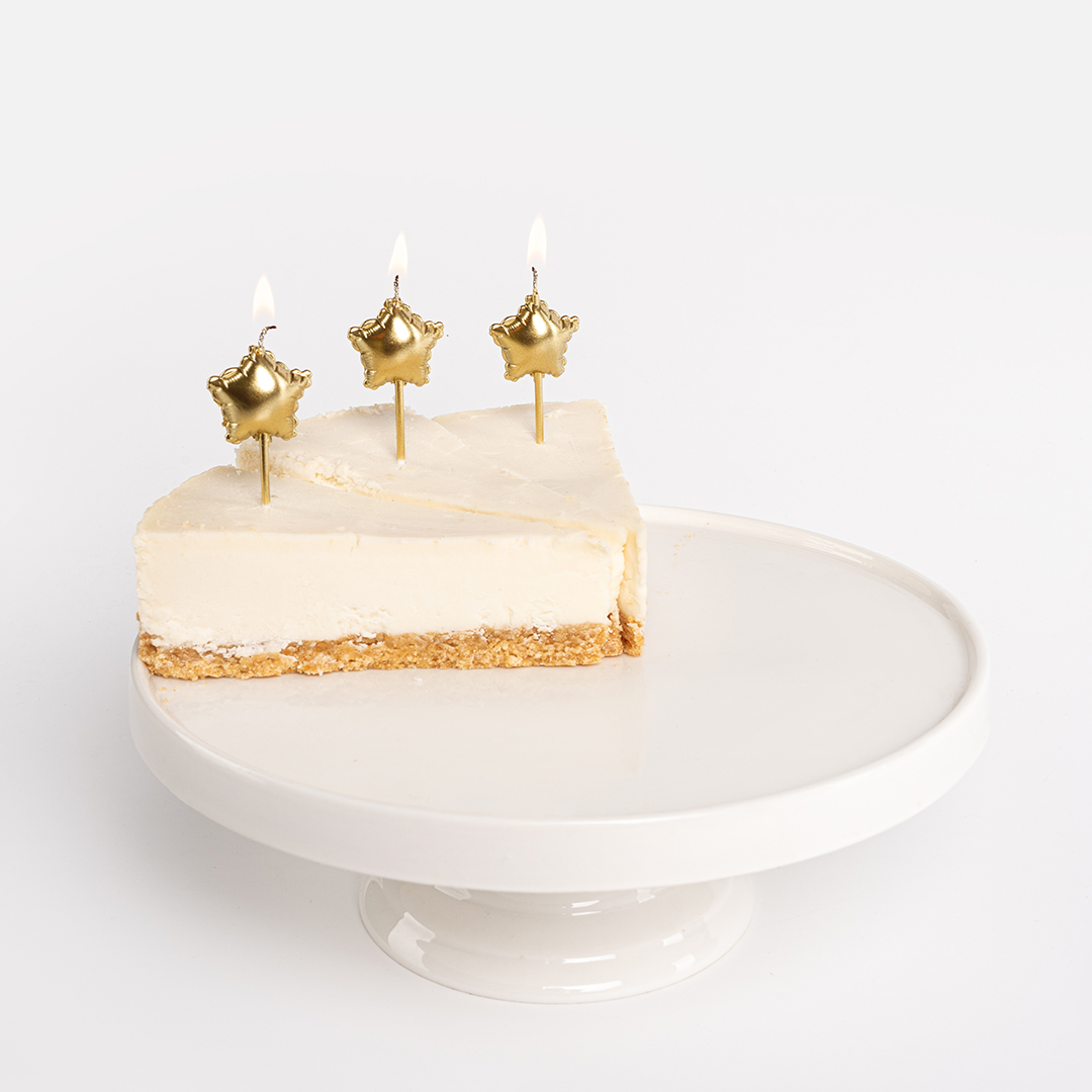 Набор свечей Звезда, Воздушный шар, Золото, 5 шт. с держат.