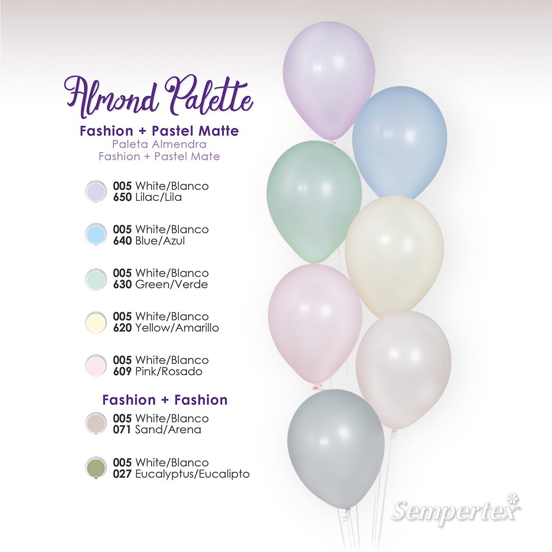 Шар (12''/30 см), Эвкалипт (027), пастель, 50 шт.