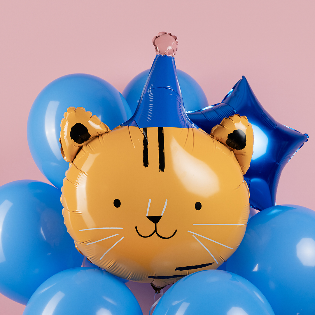 Шар (29''/74 см) Фигура, Тигренок в колпачке, 1 шт.