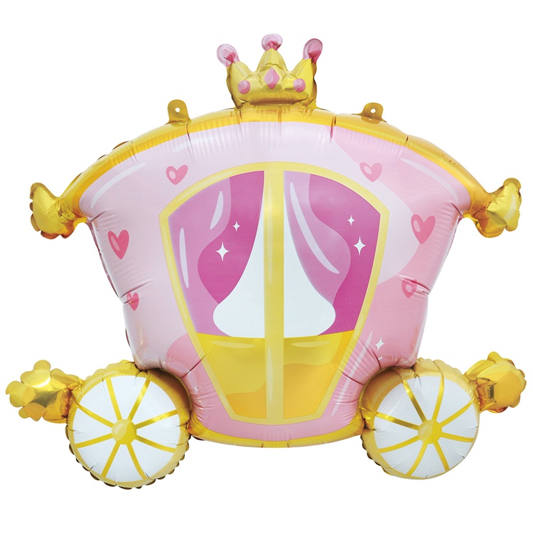 Шар (29''/74 см) Фигура, Карета принцессы, 1 шт.