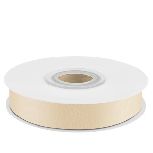 Лента атласная (1,2 см*22,85 м) Белое золото, 1 шт.