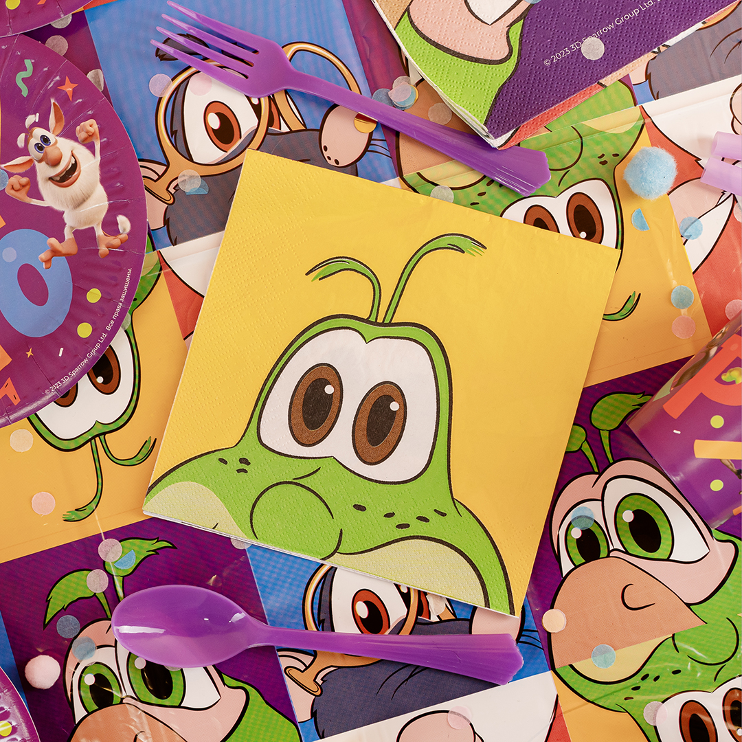 Сервировочные салфетки, Супер Буба, 33*33 см, 20 шт.