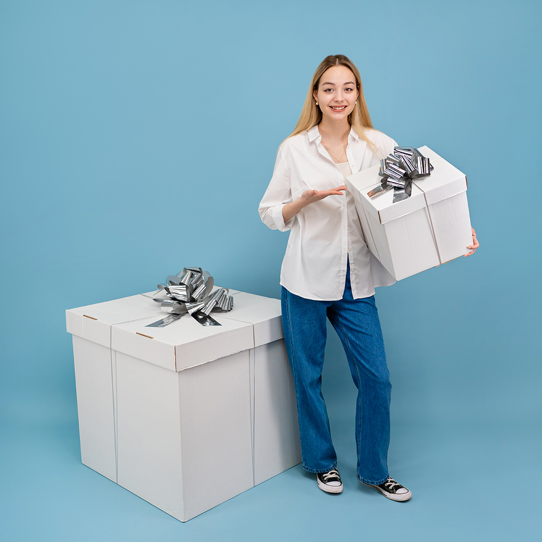 Бант Шар, Серебро, Металлик, 36 см, 1 шт. в упак. 