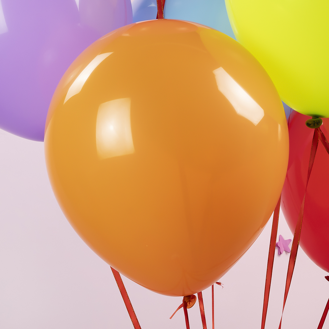 Шар (18''/46 см), Оранжевый, пастель, 10 шт.