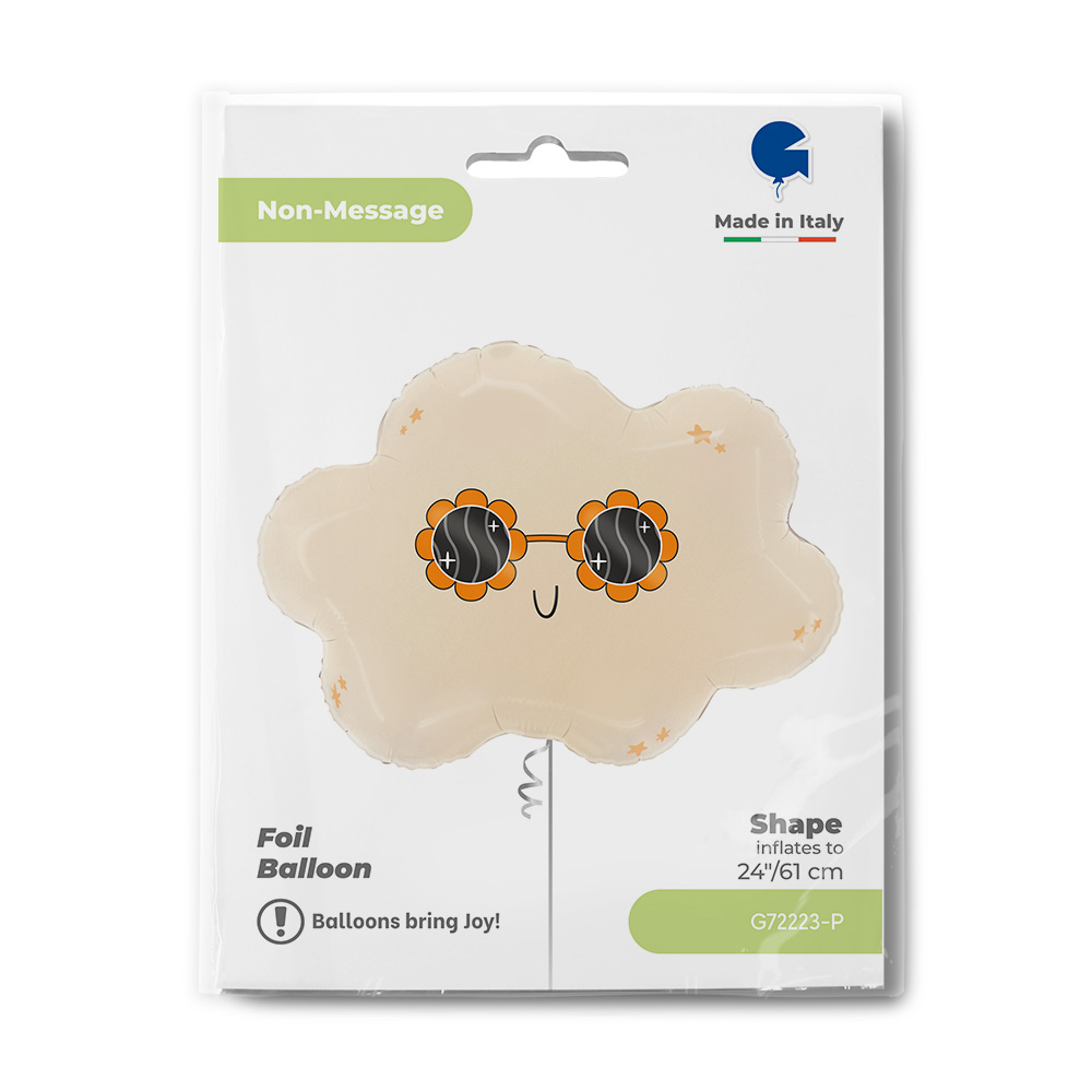 Шар (24''/61 см) Фигура, Стильное облако, 1 шт. в уп.