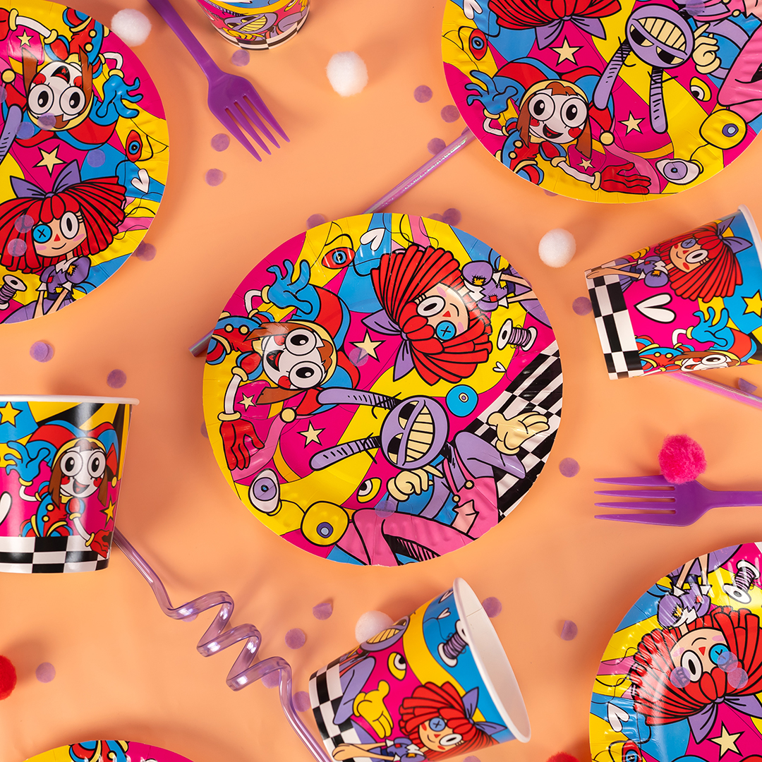 Тарелки (7''/18 см) Удивительный цирк, 6 шт.