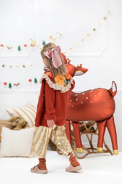 Шар (37''/94 см) Фигура, Лесной Олень, Золотое копытце, 1 шт.