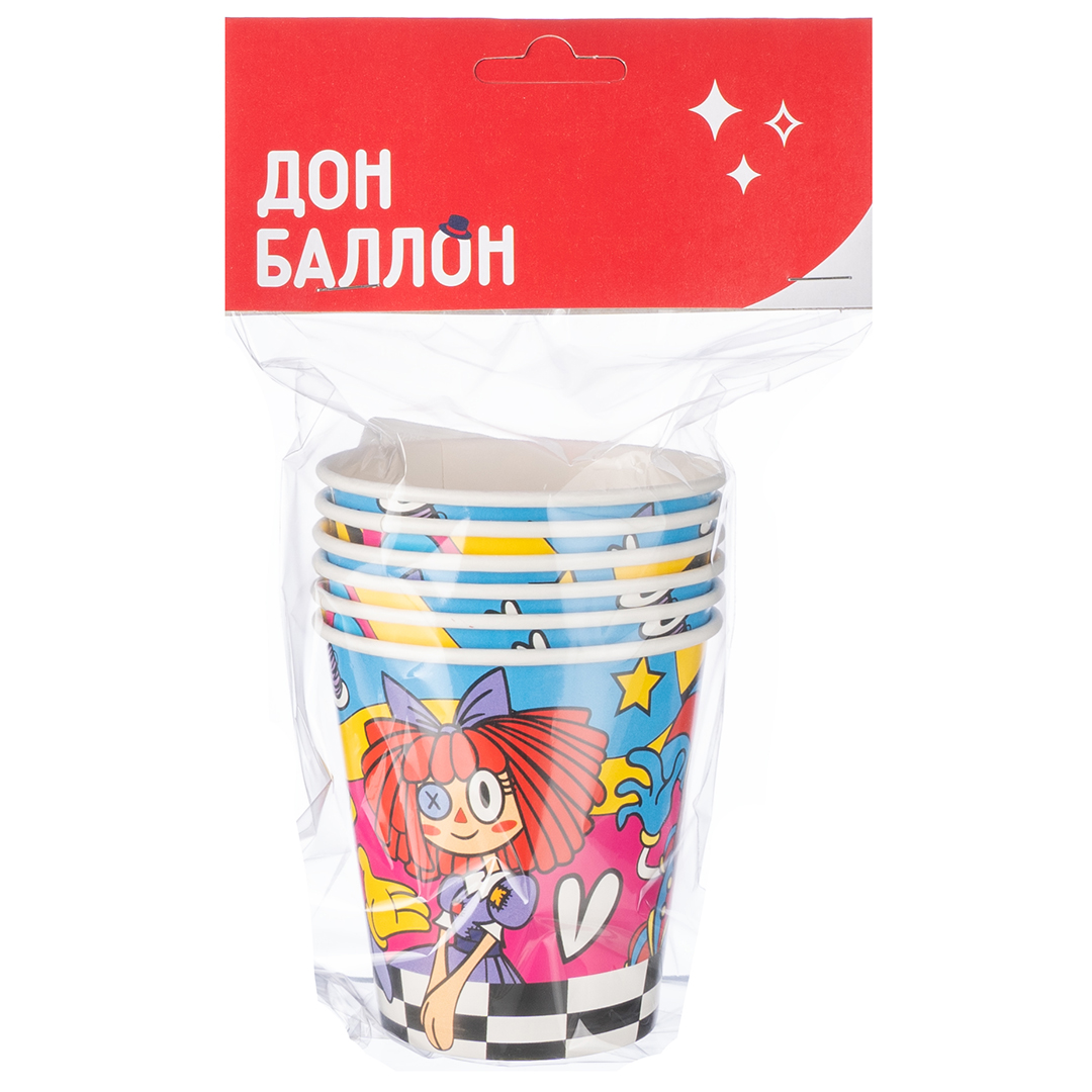 Стаканы (250 мл) Удивительный цирк, 6 шт.