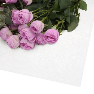 Упаковочная пленка 50мкр (0,58*0,58 м) Кружево, Белый, Матовый, 20 шт.