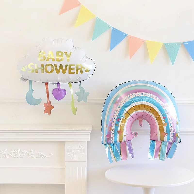 Шар (27''/69 см) Фигура, Радуга для Русалочки, 1 шт.