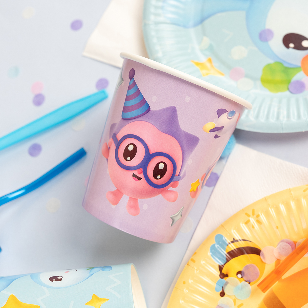 Стаканы (250 мл) Малышарики, Ассорти, 6 шт.