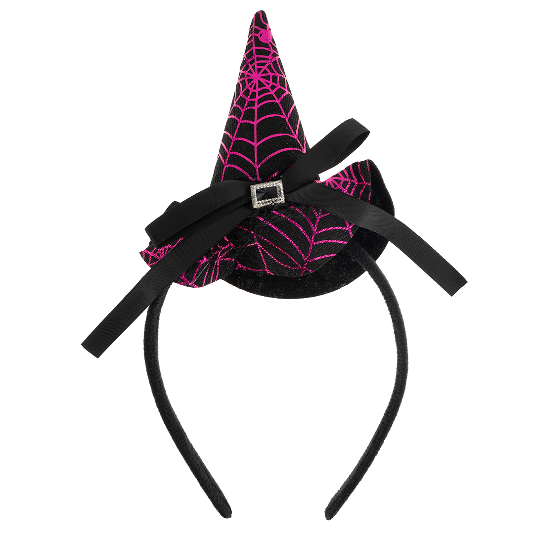 Ободок, Шляпа ведьмы, Черный/Фиолетовый, 1 шт. 