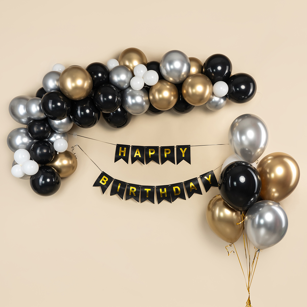 Шар (12''/30 см), Черный, пастель, 100 шт.