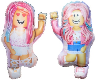 Шар (29''/74 см) Фигура, Блоки, Девочки, 1 шт. в уп.
