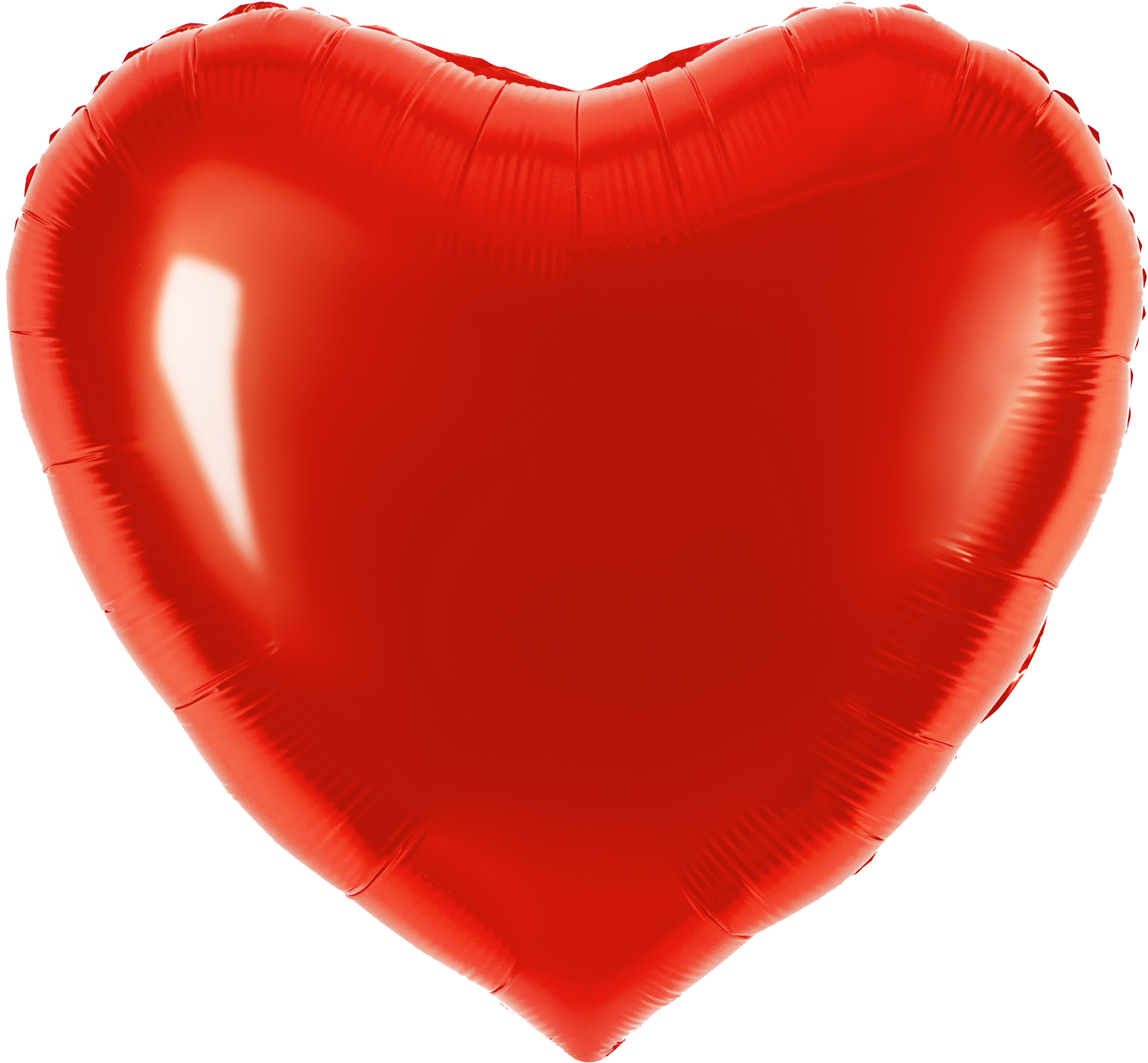 Шар (24''/61 см) Сердце, Красный, Металлик, 1 шт. в уп.