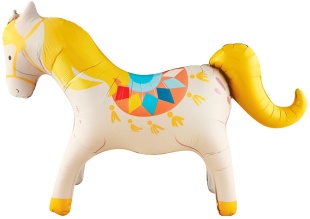 Шар (46''/117 см) Фигура 3D, Цирк, Любимая лошадка, 1 шт. в уп.