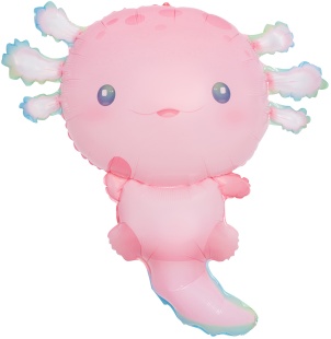 Шар (38''/97 см) Фигура, Милый Аксолотль, 1 шт.