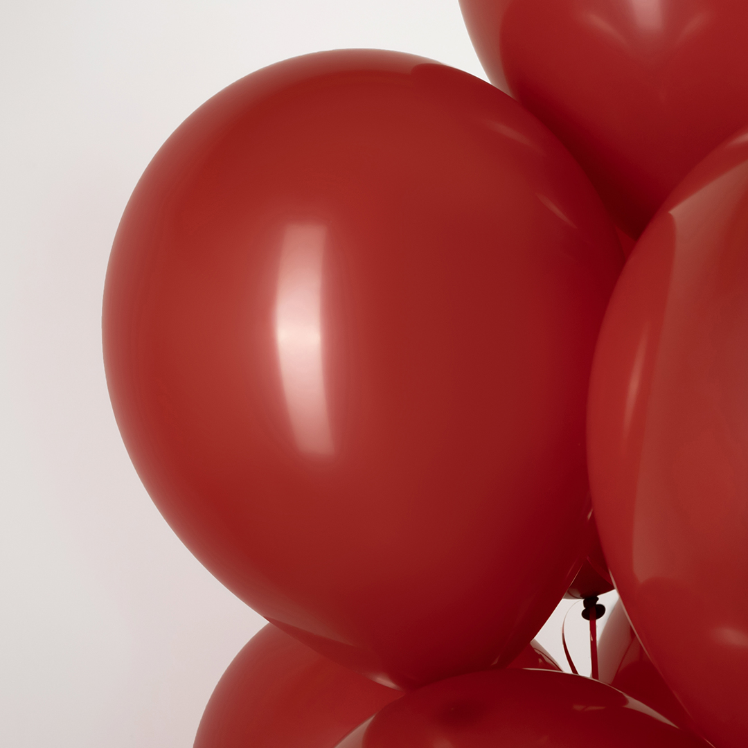 Шар (12''/30 см), Королевский красный (016), пастель, 12 шт.