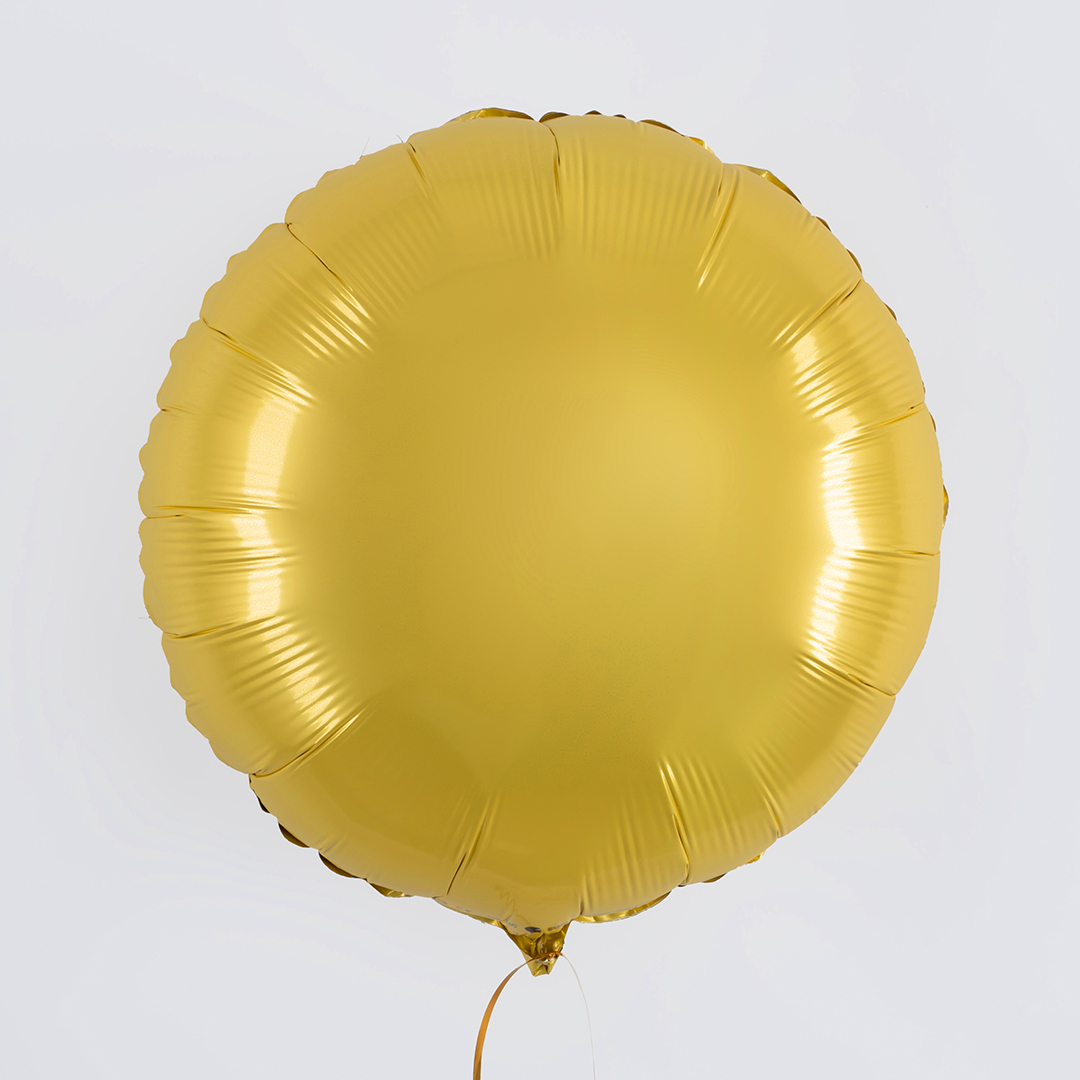 Шар (18''/46 см) Круг, Желтый банан, Сатин, 1 шт.