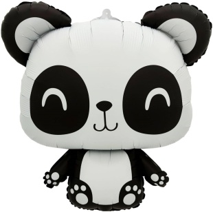 Шар (28''/71 см) Фигура, Маленькая панда, Сатин, 1 шт. в уп.
