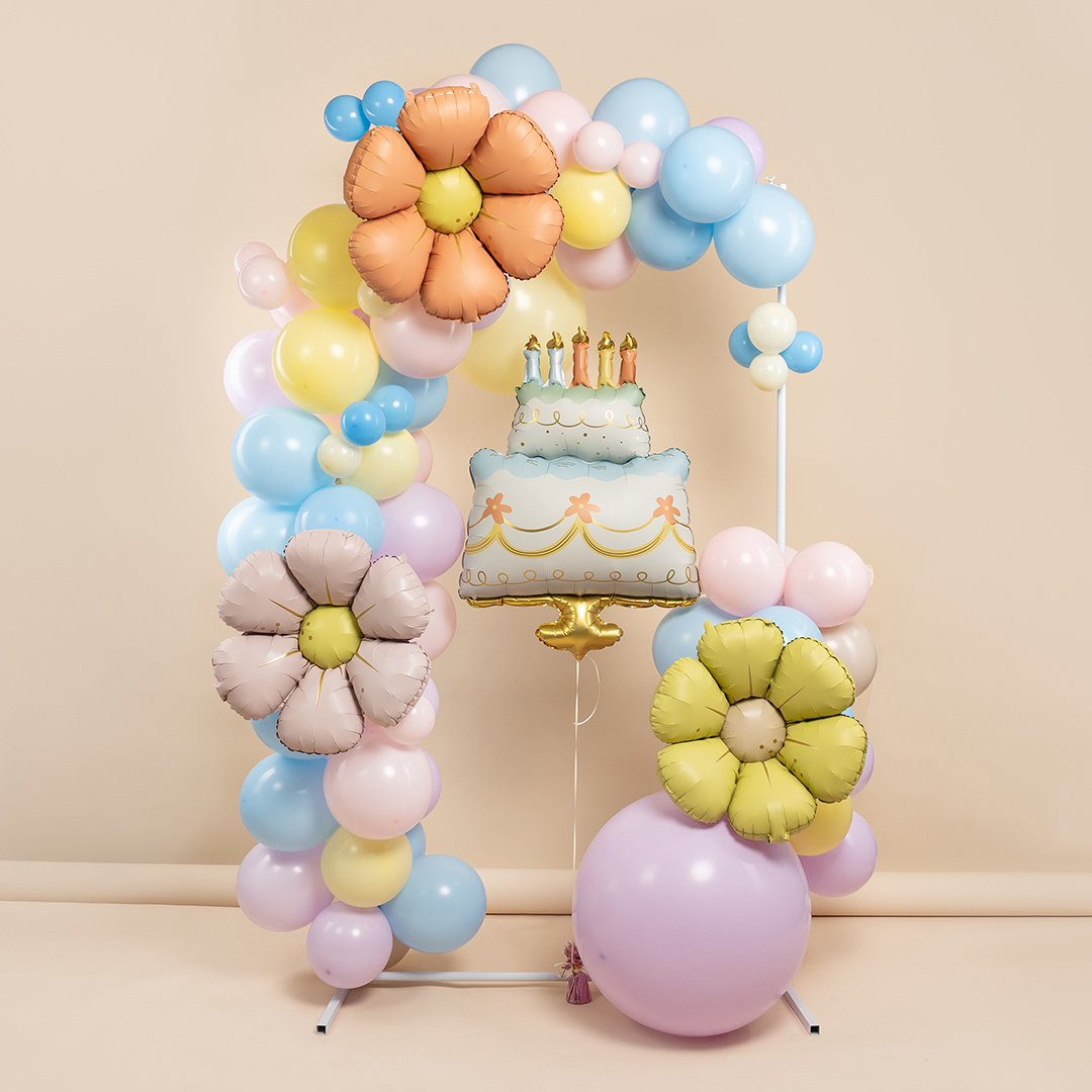 Шар (41''/104 см) Фигура, Праздничный торт, Сатин, 1 шт.