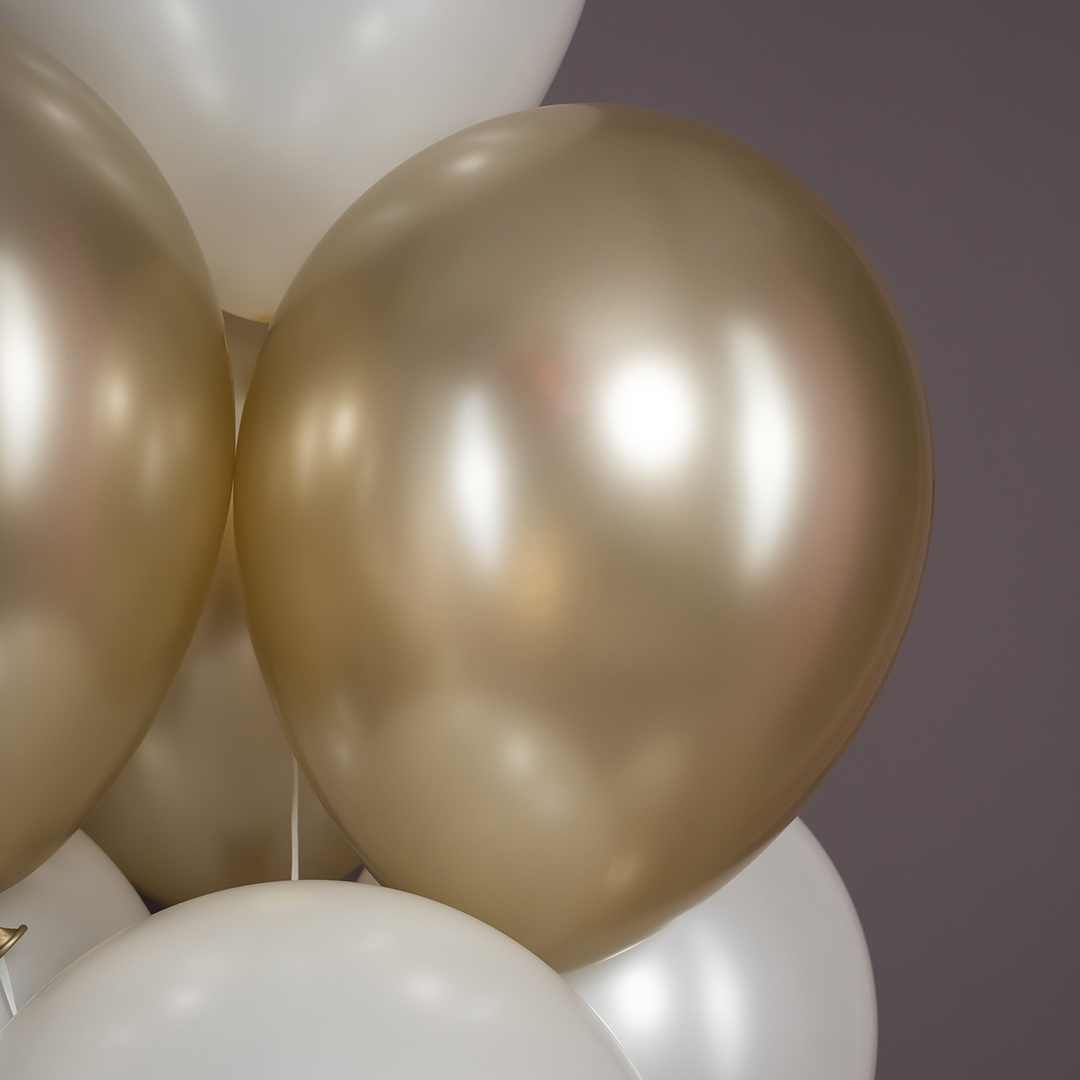 Шар (12''/30 см), Золотой Песок (870), шелк, 12 шт.