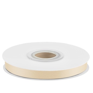 Лента атласная (0,7 см*22,85 м) Белое золото, 1 шт.