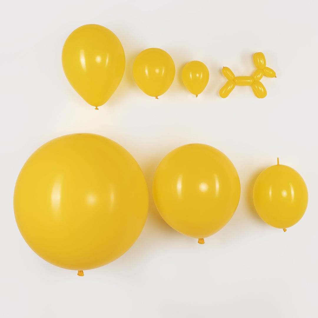 Шар (12''/30 см), Медово-желтый (021), пастель, 12 шт.