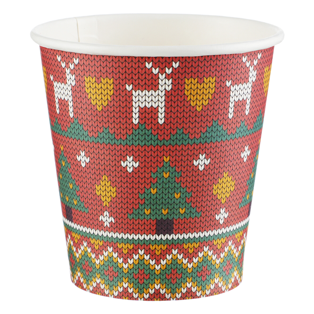 Стаканы (250 мл) Новогодний орнамент, 6 шт.