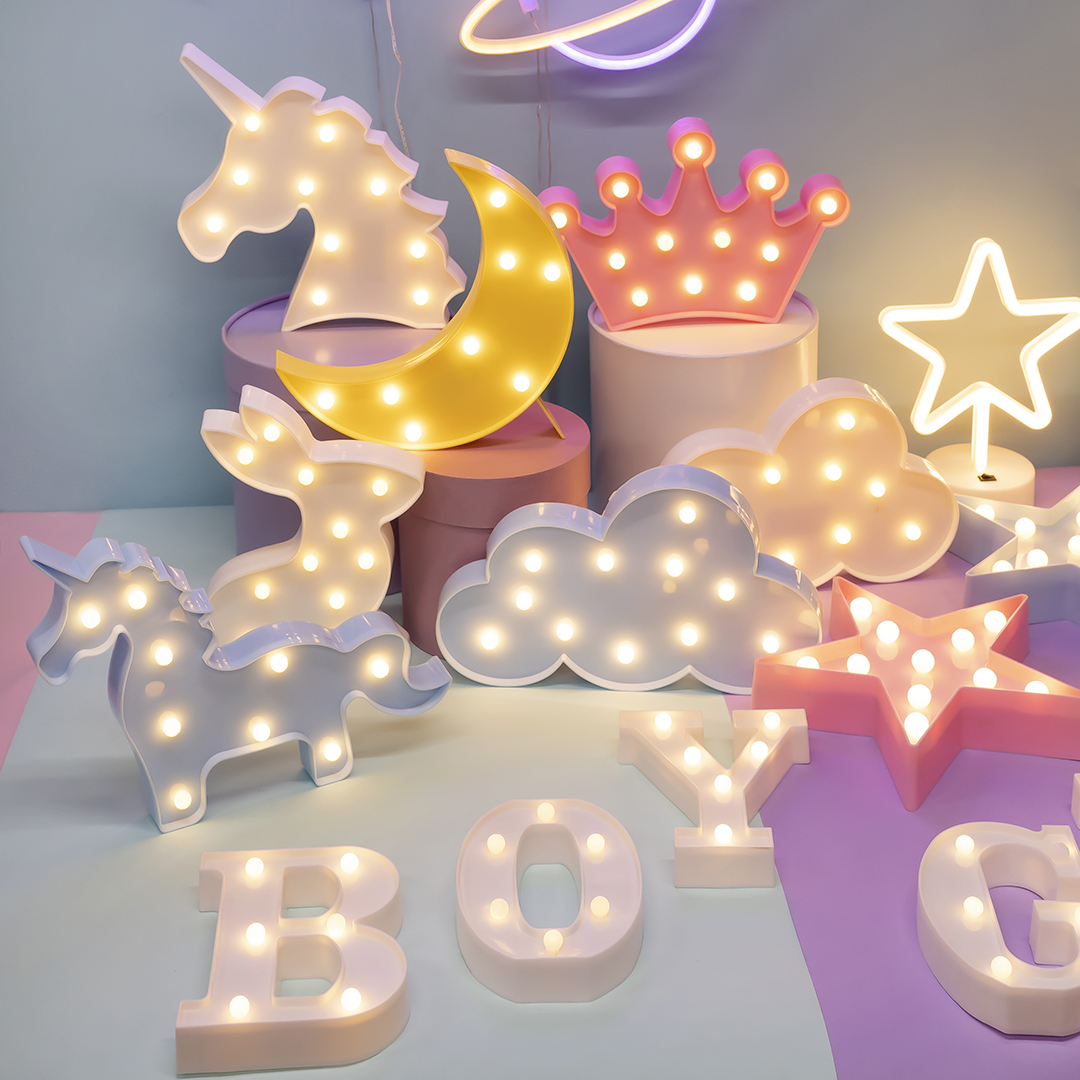 Световая фигура Голова Единорога, 18*32 см. Белый, 1 шт.