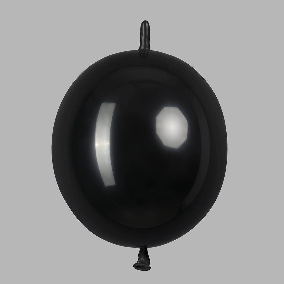 Шар (6''/15 см) Линколун, Черный, пастель, 100 шт.